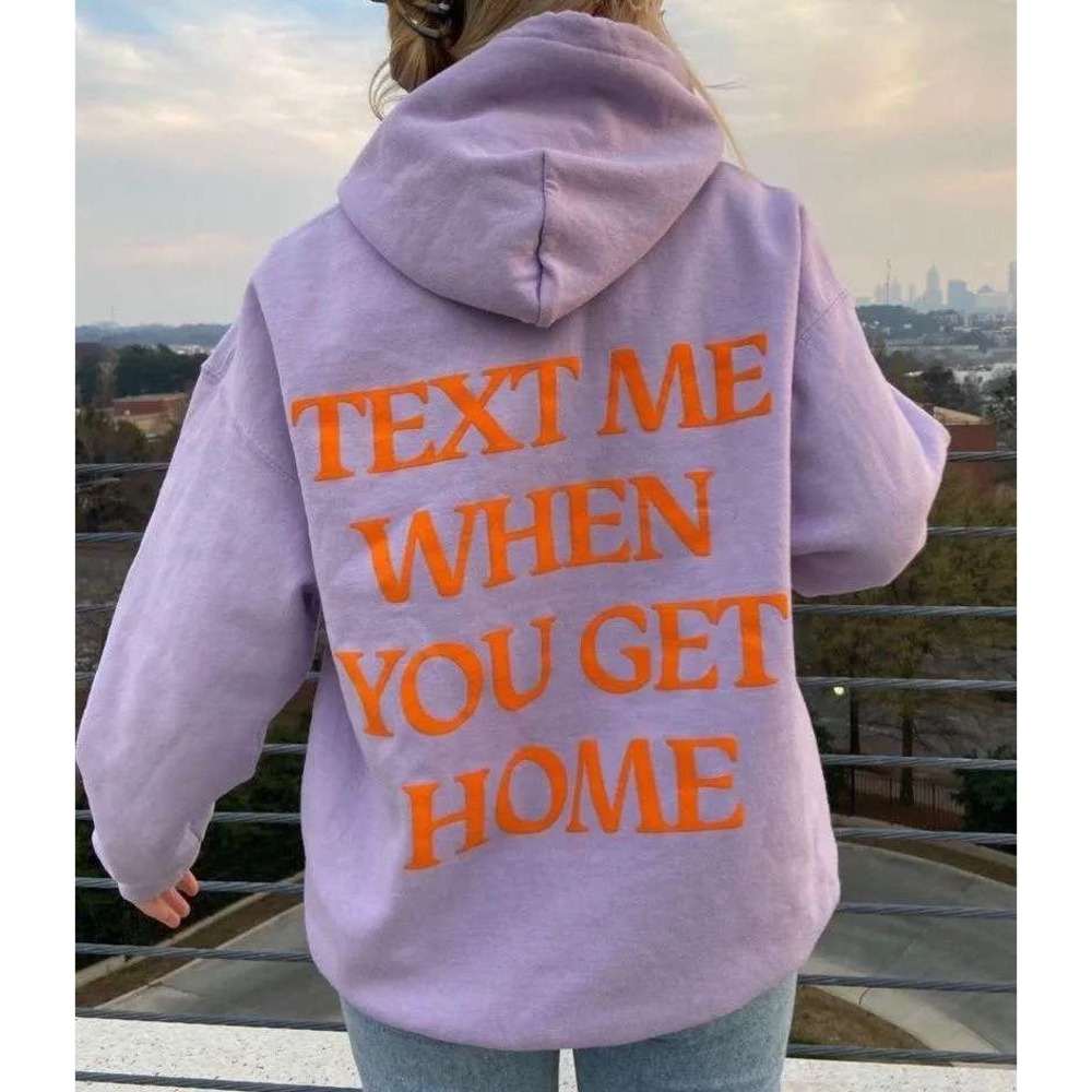 336 Lonely Ghost Text Me When You Get Home Hoodie (Medium, EUC)